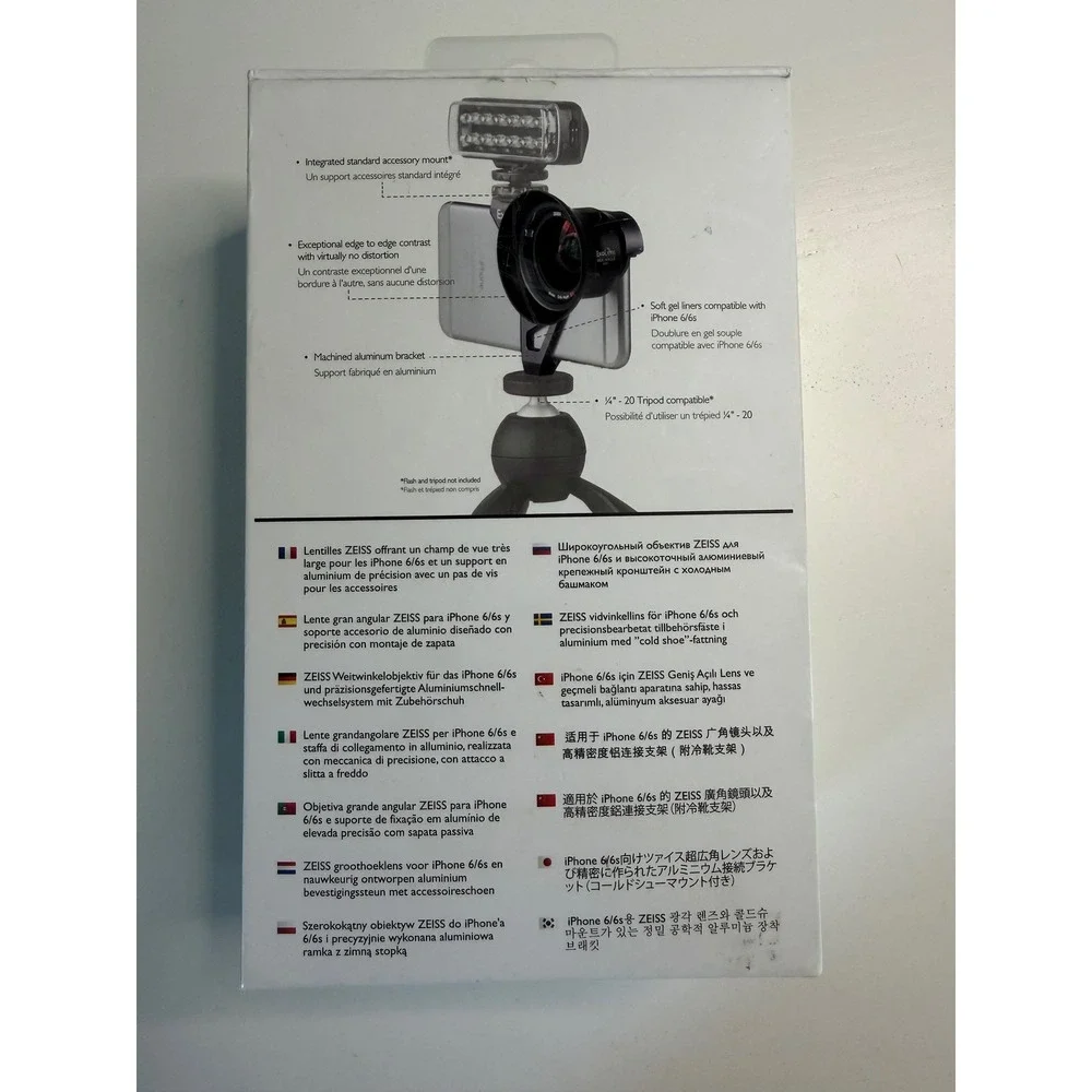 ExoLens ZEISS Professional Wide-Angle Lens System iPhone 6 6s Mutar 0.6x Asph T*